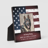 軍隊愛犬メモリアル フォトプラーク (正面)