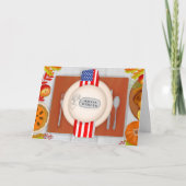 軍隊感謝祭は常に私たちのテーブルの場所 カード (正面)