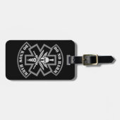 軍隊戦術的メディアスパルタンスタイルパッチ ラゲッジタグ (正面横)