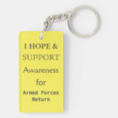軍隊戻り認識度リボンKeychain キーホルダー (裏面)