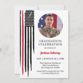 軍隊旗、海兵士育成卒業 招待状 (正面)