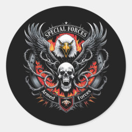 軍隊武装軍愛好家のグラフィックデザイン ラウンドシール