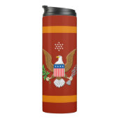 軍隊海兵隊防衛エンブレムのパーソナライズ タンブラー (回転右)