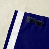 軍隊海軍の防衛エンブレムをパーソナライズ ビーチタオル (インサイチュ)