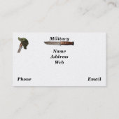 軍隊海軍空軍海兵隊員LRRP 名刺 (裏面)