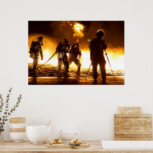 軍隊消防士 ポスター (キッチン)