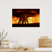 軍隊消防士 ポスター (キッチン)