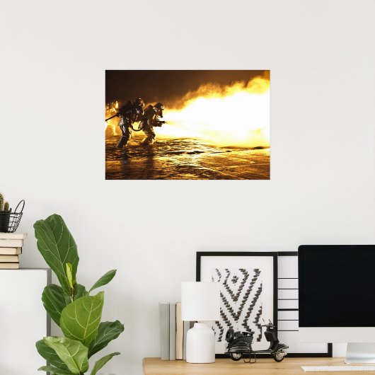 軍隊消防士 ポスター (ホームオフィス)