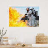 軍隊消防士 ポスター (キッチン)