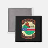 軍隊湾岸戦争作戦デザートストームUsa Insigg マグネット (正面/裏面)