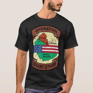 軍隊湾岸戦争作戦デザートストームUsa Insigg Tシャツ