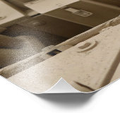 軍隊犬がM2A3に座る フォトプリント            (角)