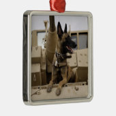 軍隊犬がM2A3に座る メタルオーナメント (右)