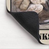 軍隊犬と疲れ果てた兵士 マウスパッド (コーナー)