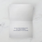 軍隊犬のタグとアメリカ国旗のデザイン カード (内部)