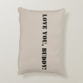 軍隊犬の愛でハンダ アクセントクッション (裏面(縦))