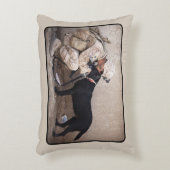 軍隊犬の愛でハンダ アクセントクッション (正面(垂直))