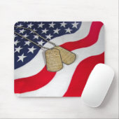 軍隊犬の旗のタグ マウスパッド (マウス)
