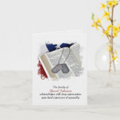 軍隊犬タグ悔やみや弔慰ありがとう カード (黄色い花)