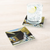 軍隊犬 ガラスコースター (アングル)