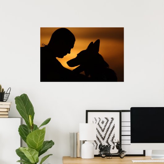 軍隊犬 ポスター (ホームオフィス)