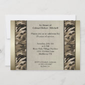 軍隊疲労リタイアメントパーティー 招待状 (裏面)