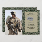 軍隊疲労写真 招待状 (正面/裏面)