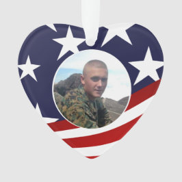 軍隊祈りの言葉と写真 オーナメント