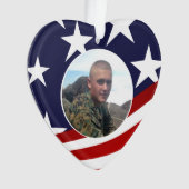 軍隊祈りの言葉と写真 オーナメント (正面)