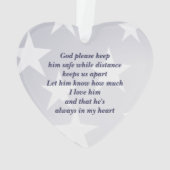 軍隊祈りの言葉と写真 オーナメント (裏面)