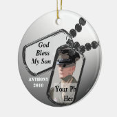 軍隊祈りの言葉 セラミックオーナメント (左)