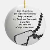 軍隊祈りの言葉 セラミックオーナメント (裏面)