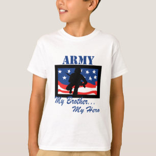 軍隊私の兄弟私の英雄 Tシャツ