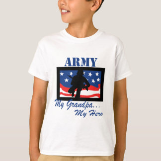 軍隊私の祖父私の英雄 Tシャツ