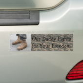 軍隊私達のお父さん バンパーステッカー (車上)