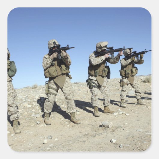 軍隊移行チームメンバー スクエアシール (正面)