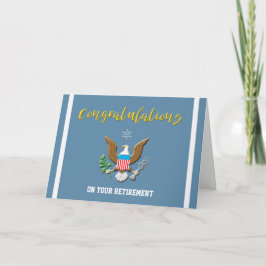 軍隊空軍の退職色防衛エンブレム カード