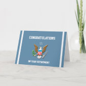 軍隊空軍リタイア–2防衛エンブレム カード (正面)