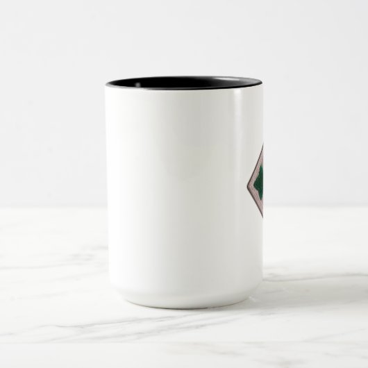 軍隊第4 INF DIVの歩兵部隊の退役軍人の獣医 マグカップ (中央)