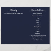 軍隊米国旗退役軍人予算葬儀プログラム (裏面)