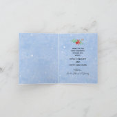 軍隊細緑線フラグホリーファミリ名 サンキューカード (内部)