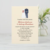 軍隊結婚式招待状 招待状 (スタンド正面)