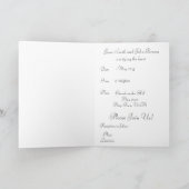 軍隊結婚式招待状 招待状 (内部)