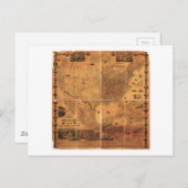 軍隊統一された地図州by J Smith (1864) ポストカード (正面/裏面)