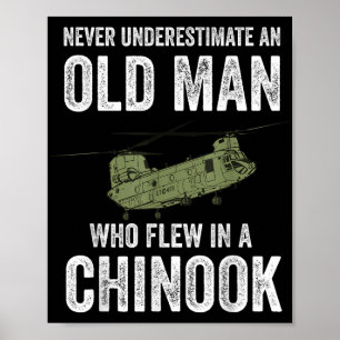軍隊航空機の収集Zynx An Old Man Wh ポスター