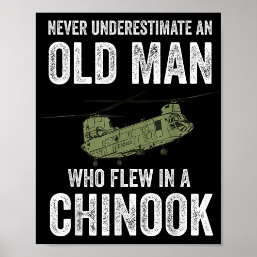 軍隊航空機の収集Zynx An Old Man Wh ポスター (正面)