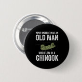 軍隊航空機の収集Zynx An Old Man Wh 缶バッジ (正面&裏面)