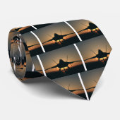 軍隊航空機シルエット ネクタイ (ロール)