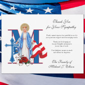 軍隊葬儀祈りの言葉カード宗教 サンキューカード