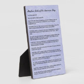 軍隊葬儀13アメリカ国旗の折り目 フォトプラーク (側面)